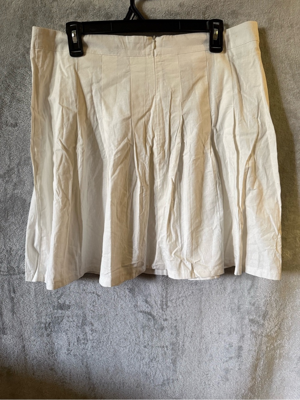 Boohoo Cream Circle Skater Skirt